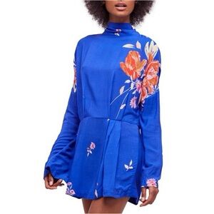 Free People Blue Floral Dress